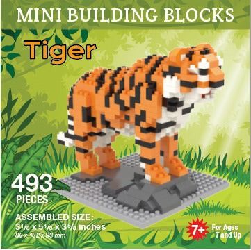 Mini Building Blocks Med Tiger