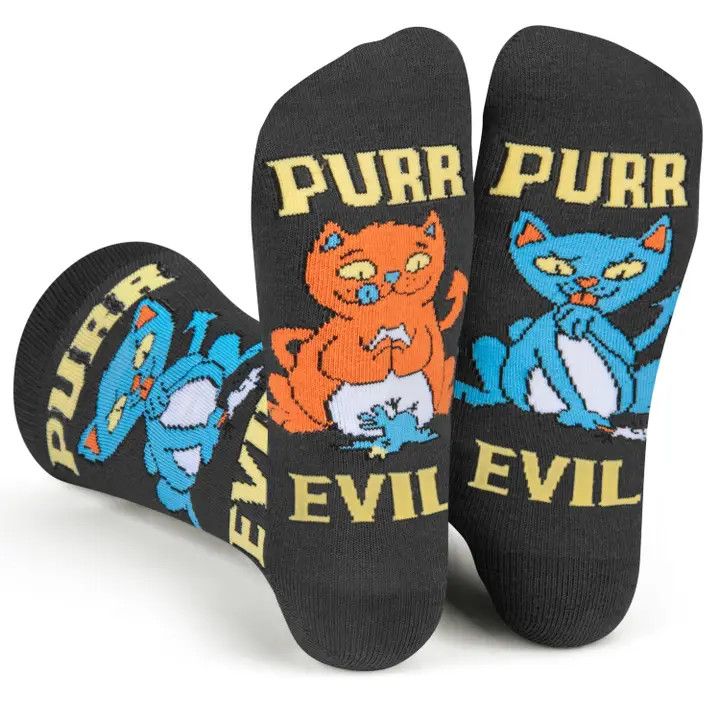 Purr Evil Cat Socks | Lavley