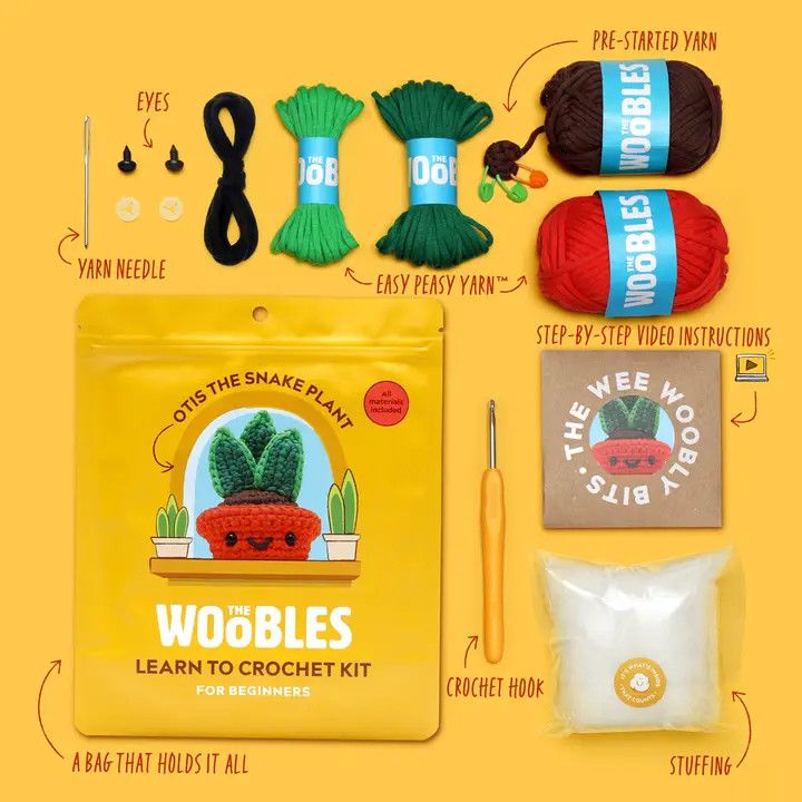 Otis the Snake Plant Crochet Kit | The Woobles