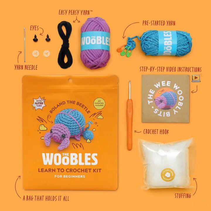 Roland the Beetle Crochet Kit | The Woobles