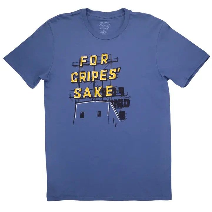 For Cripes Sake Indigo Tee, Size: M