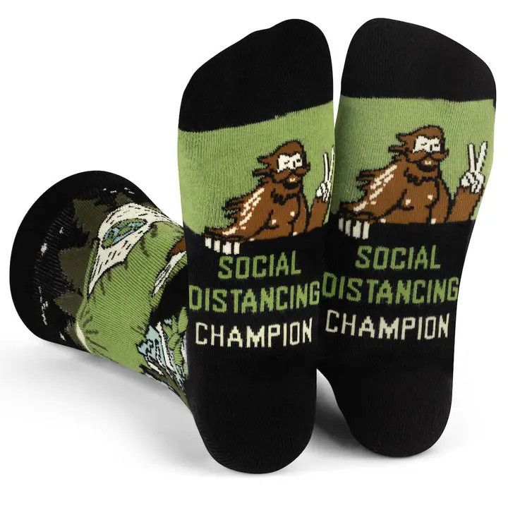 Social Distancing Champion Bigfoot Socks | Lavley