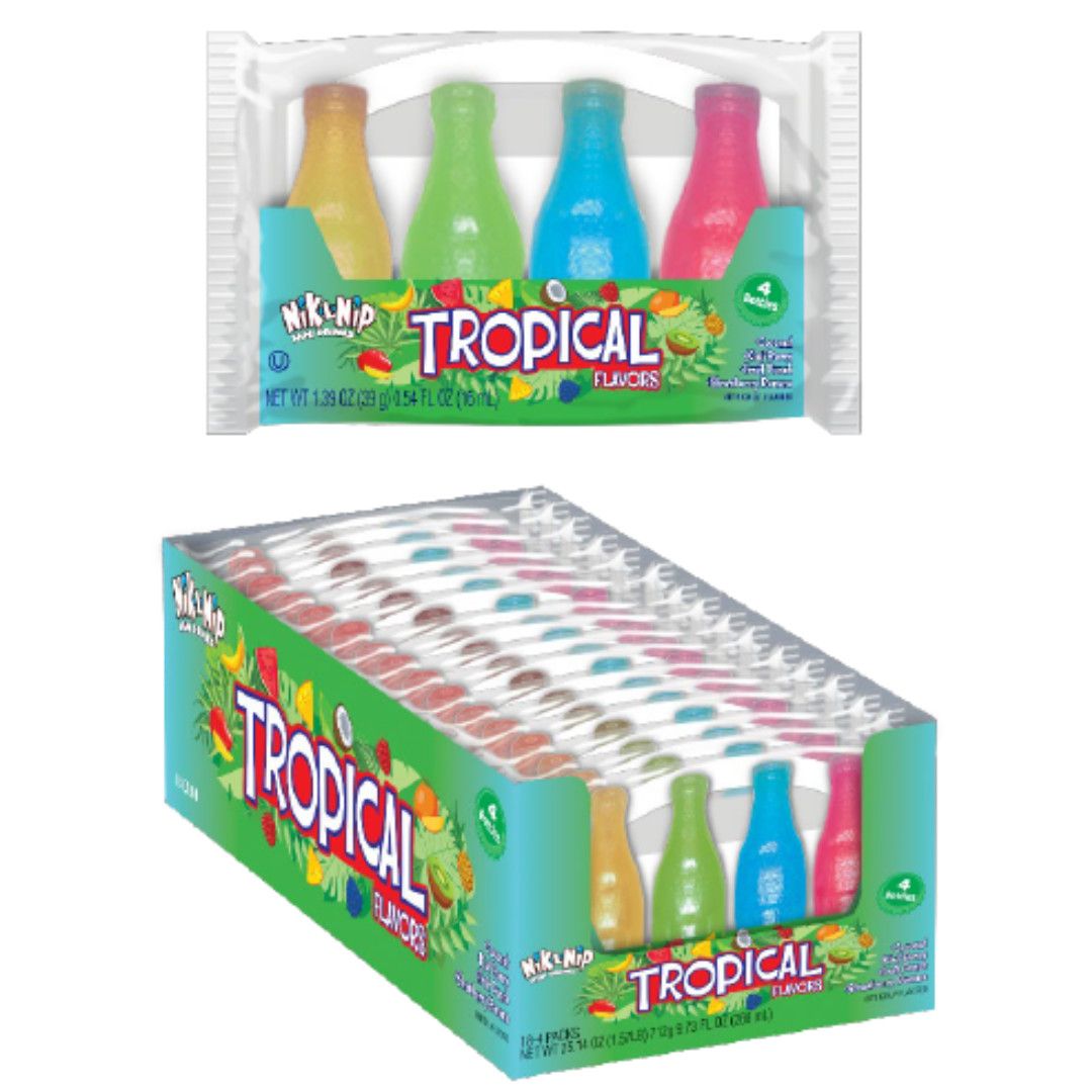Tropical Nik-L-Nips Wax Bottles (4pk)