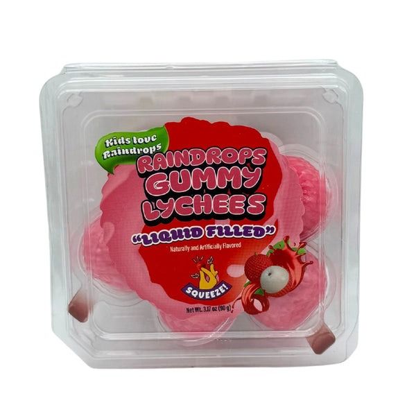 Raindrops Gummy Liquid Filled Lychees 3.17oz