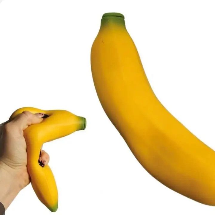 The Viral  Banana Sand Filled Squishy 5 inches