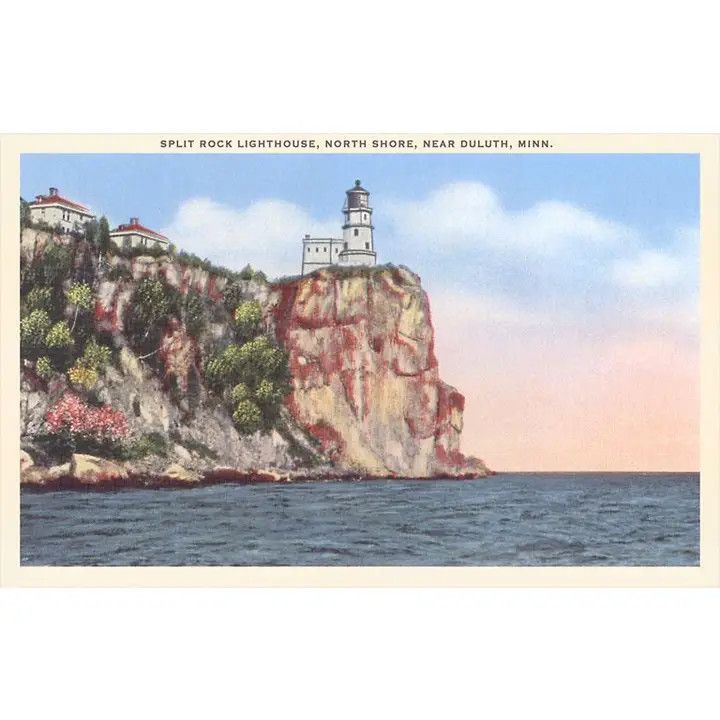 Postcard MN-393 Split Rock Lighthouse, Duluth