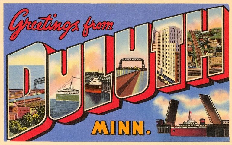Postcard MN-208 Greetings from Duluth