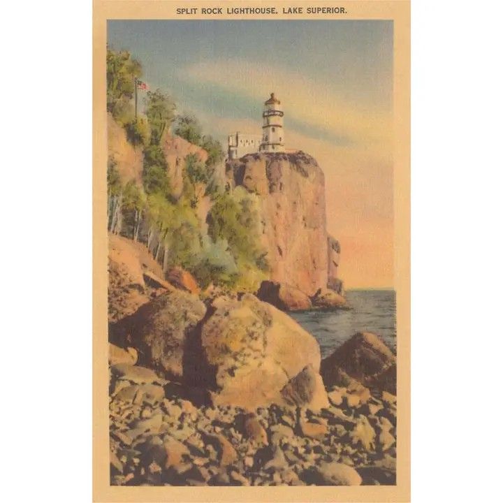 Postcard MN-394 Split Rock Lighthouse, Duluth