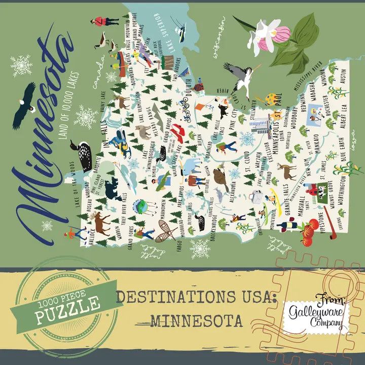 Minnesota 1000 Piece Jigsaw Puzzle