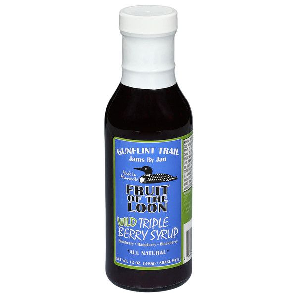 Gunflint Trail Syrup, Fruit Of The Loon Wild Triple Berry | Jams By Jan