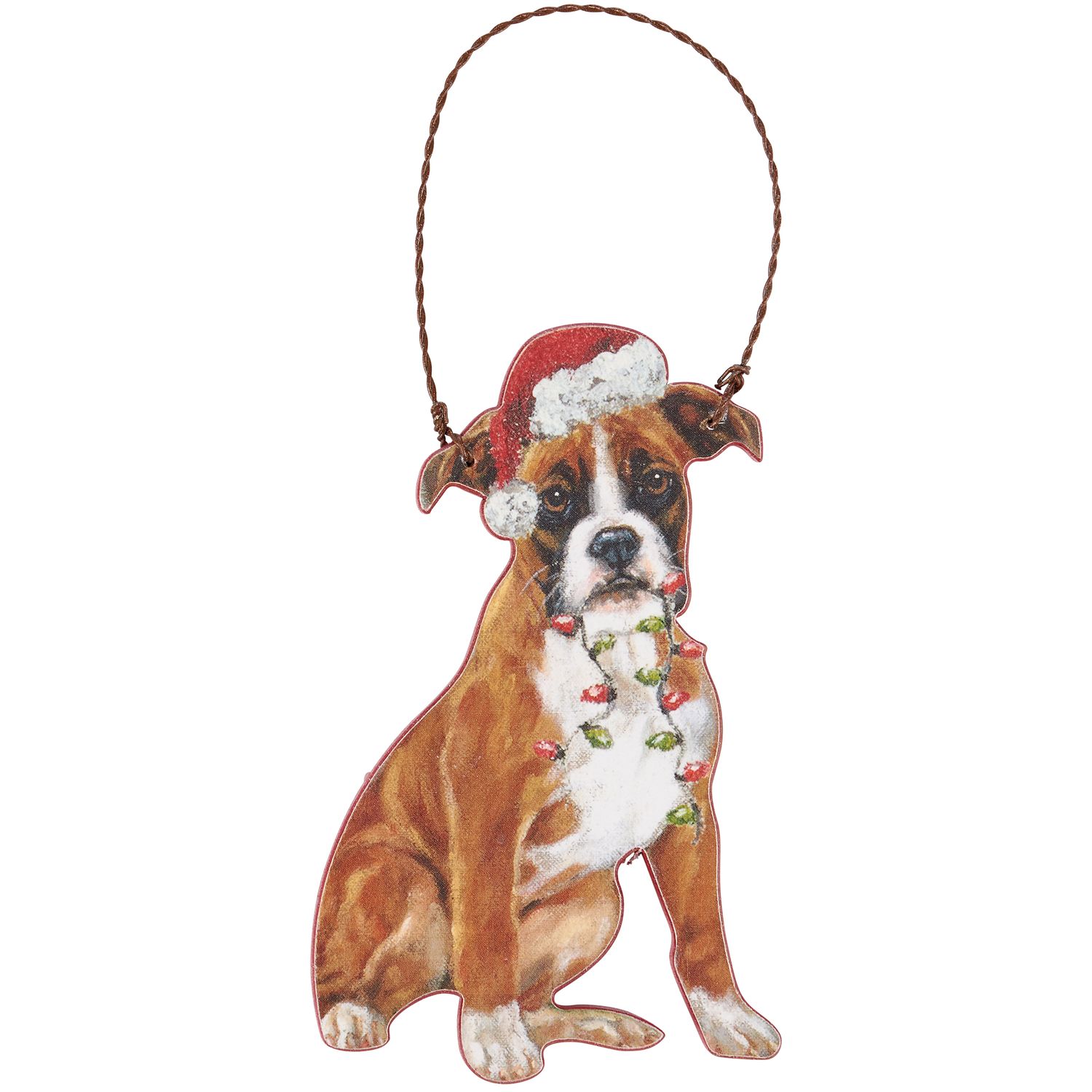 Xmas Orn - Boxer Lights | Primitives by Kathy