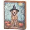 Block Sign - Dog As Witch | Primitives by Kathy