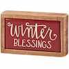 Box Sign Mini - Blessings | Primitives by Kathy