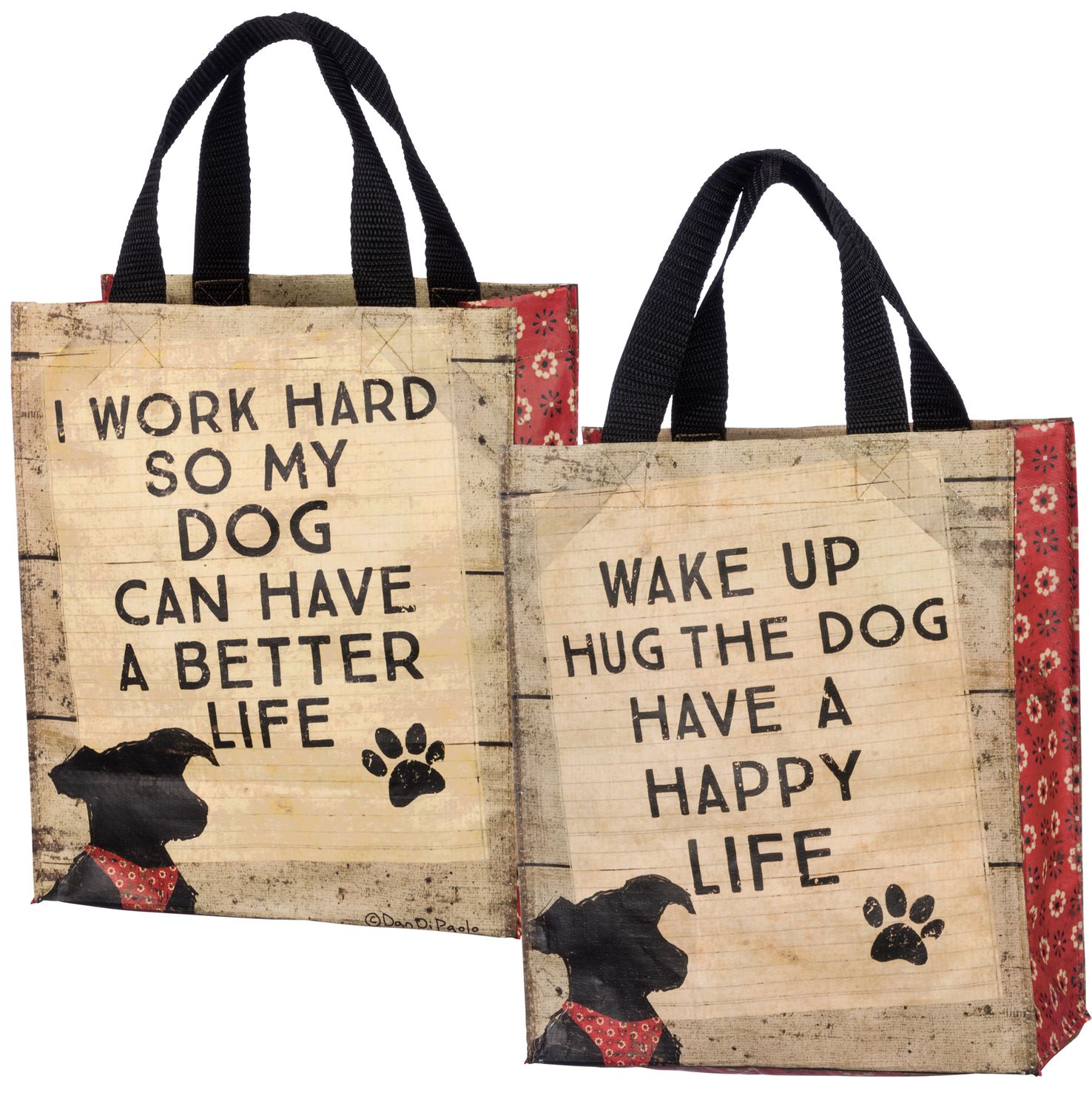 Hug The Dog Daily Tote | Primitives by Kathy