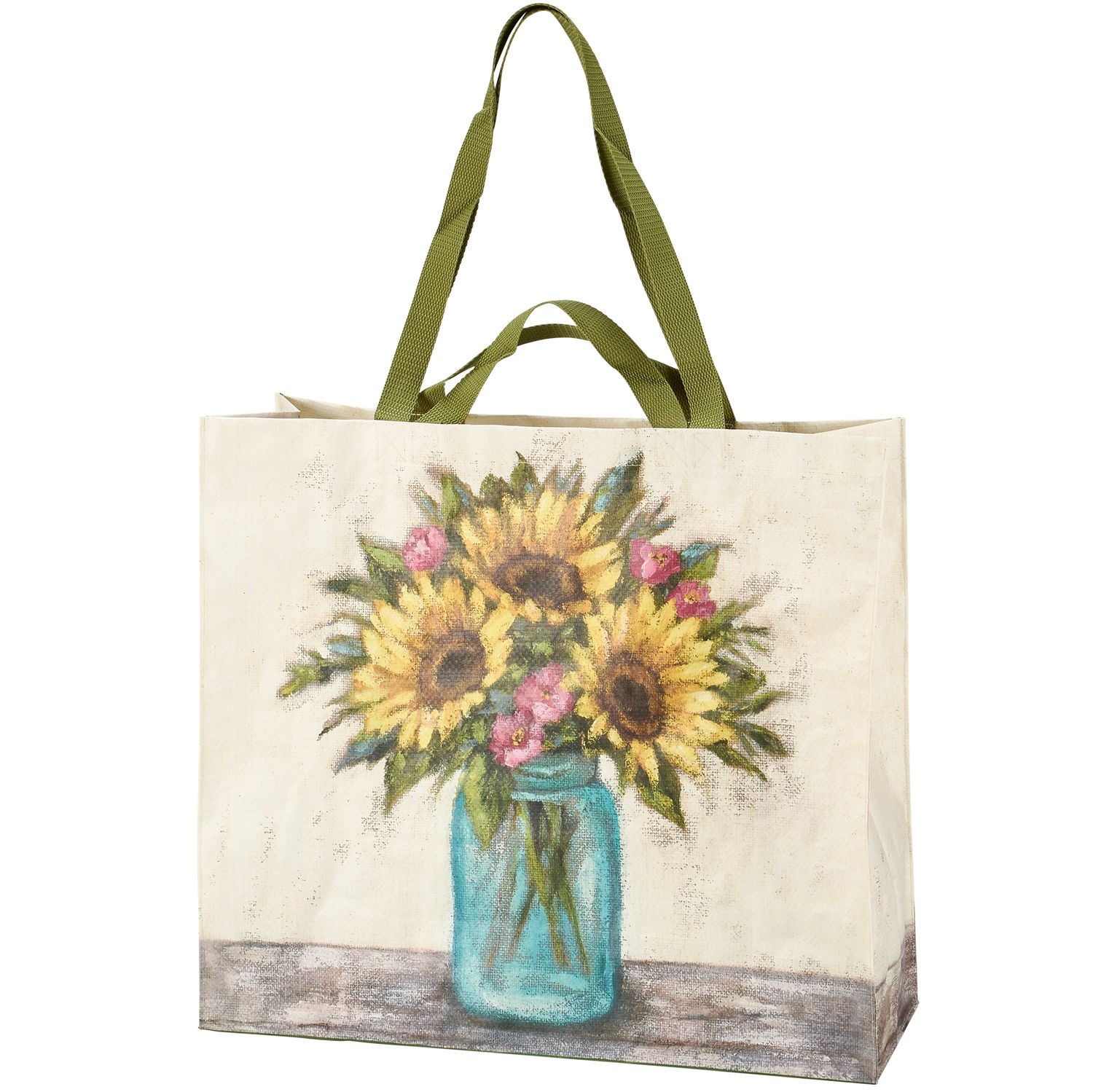Sunflowers Shopping Tote | Primitives by Kathy