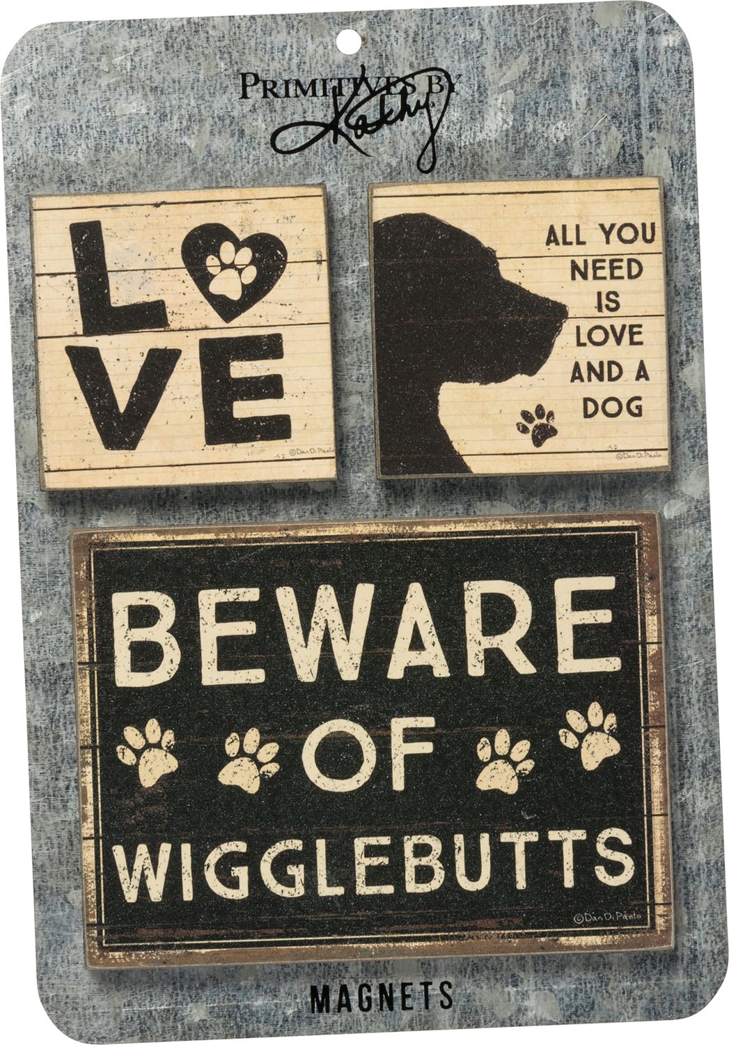 All You Need Is Love And A Dog Magnet Set | Primitives by Kathy