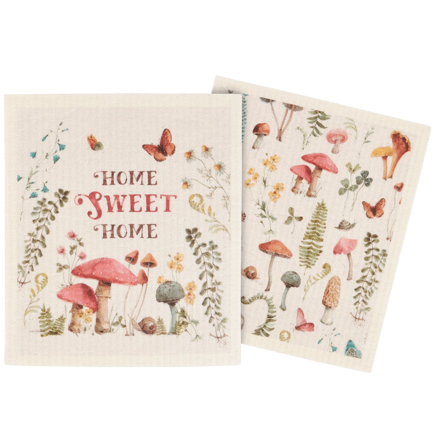 Mushroom Swedish dish cloth set | Primitives by Kathy