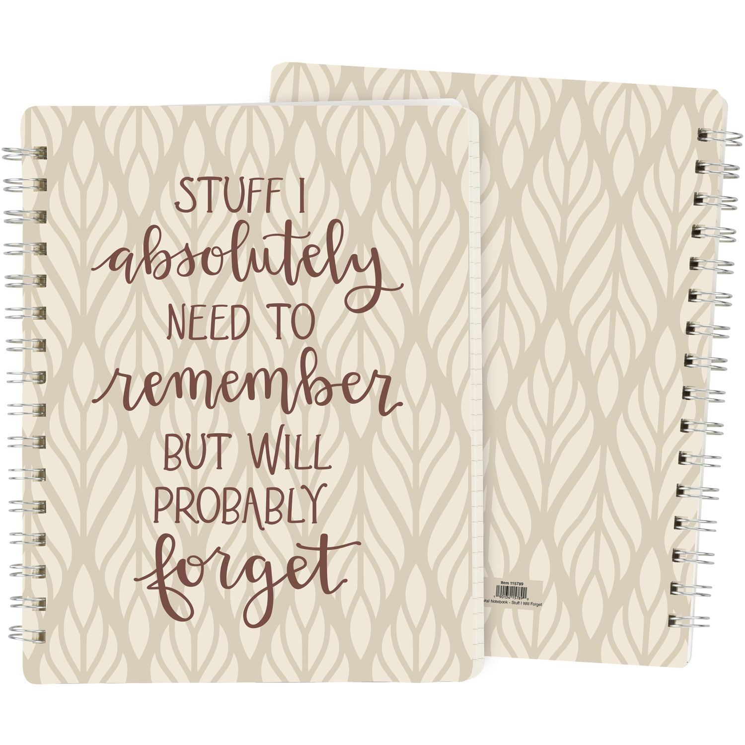 Stuff I Will Forget Spiral Notebook | Primitives by Kathy
