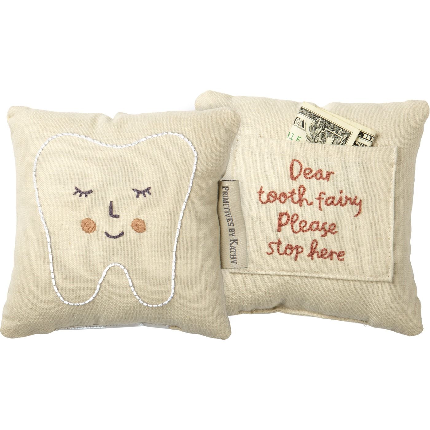 Pink Tooth Fairy Pillow | Primitives by Kathy