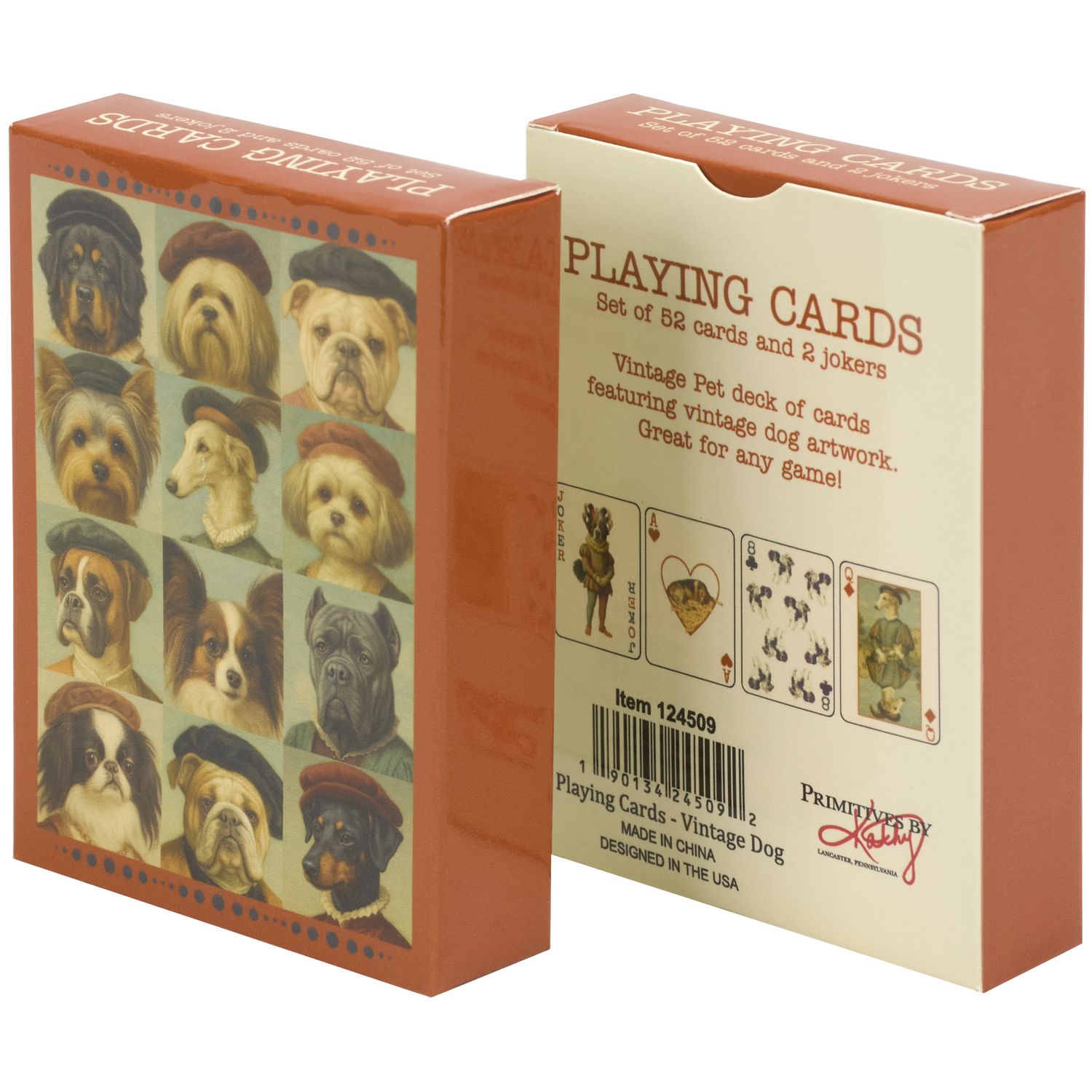 Playing Cards - Vintage Dog | Primitives by Kathy