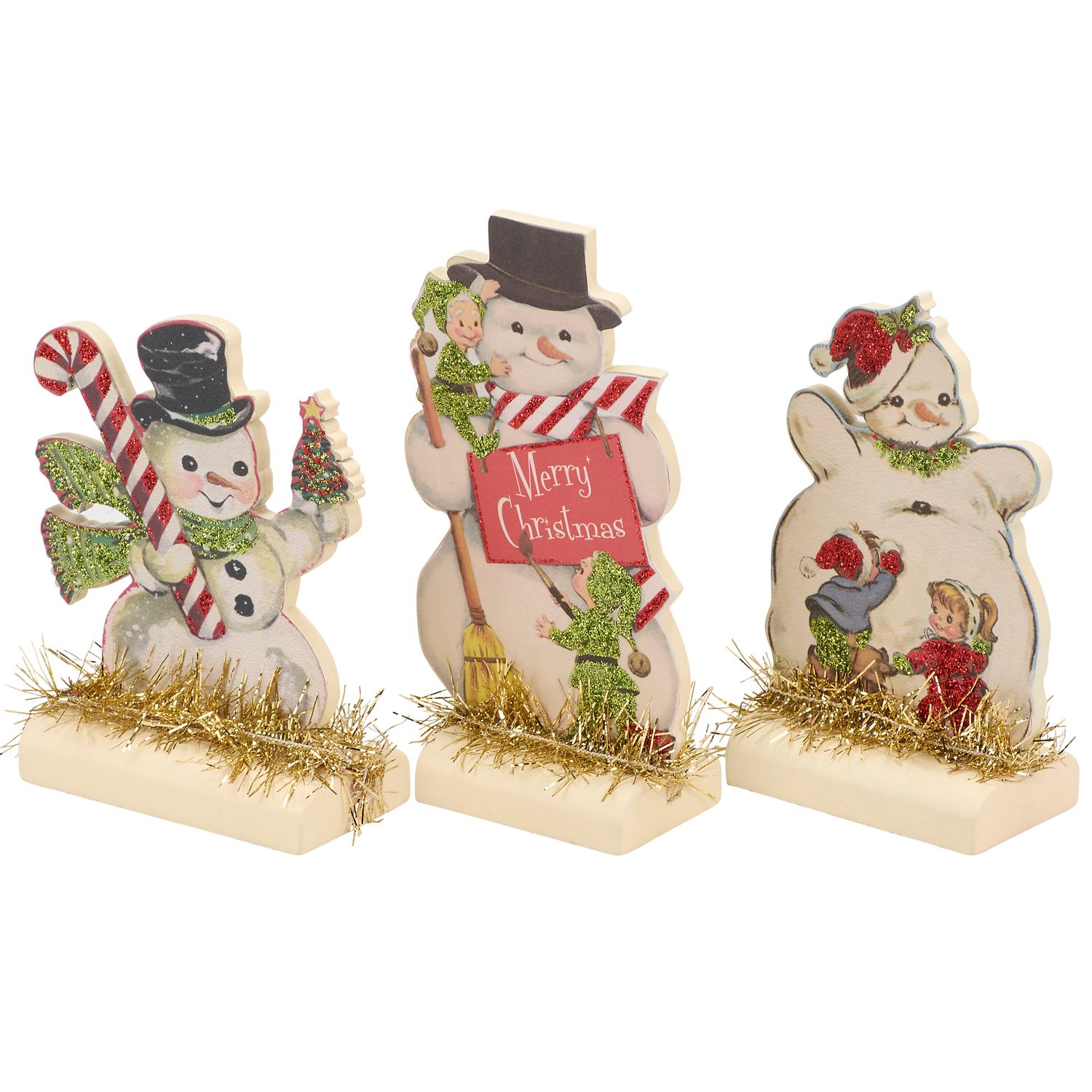 Stand Up Set - Retro Snowmen | Primitives by Kathy