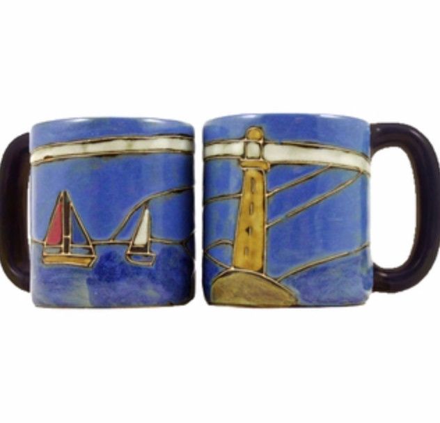 Mara Stoneware Lighthouse Mug