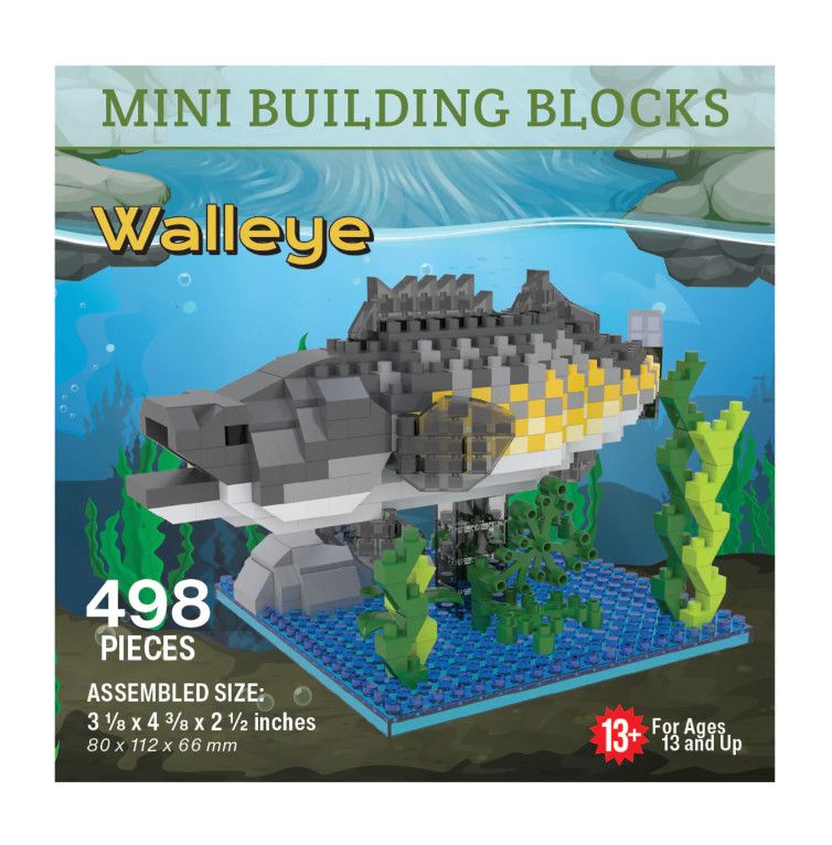 Mini Building Blocks Med Walleye