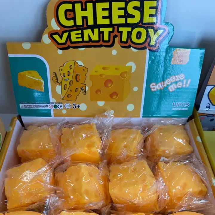 Viral Cheese Cube Squishy