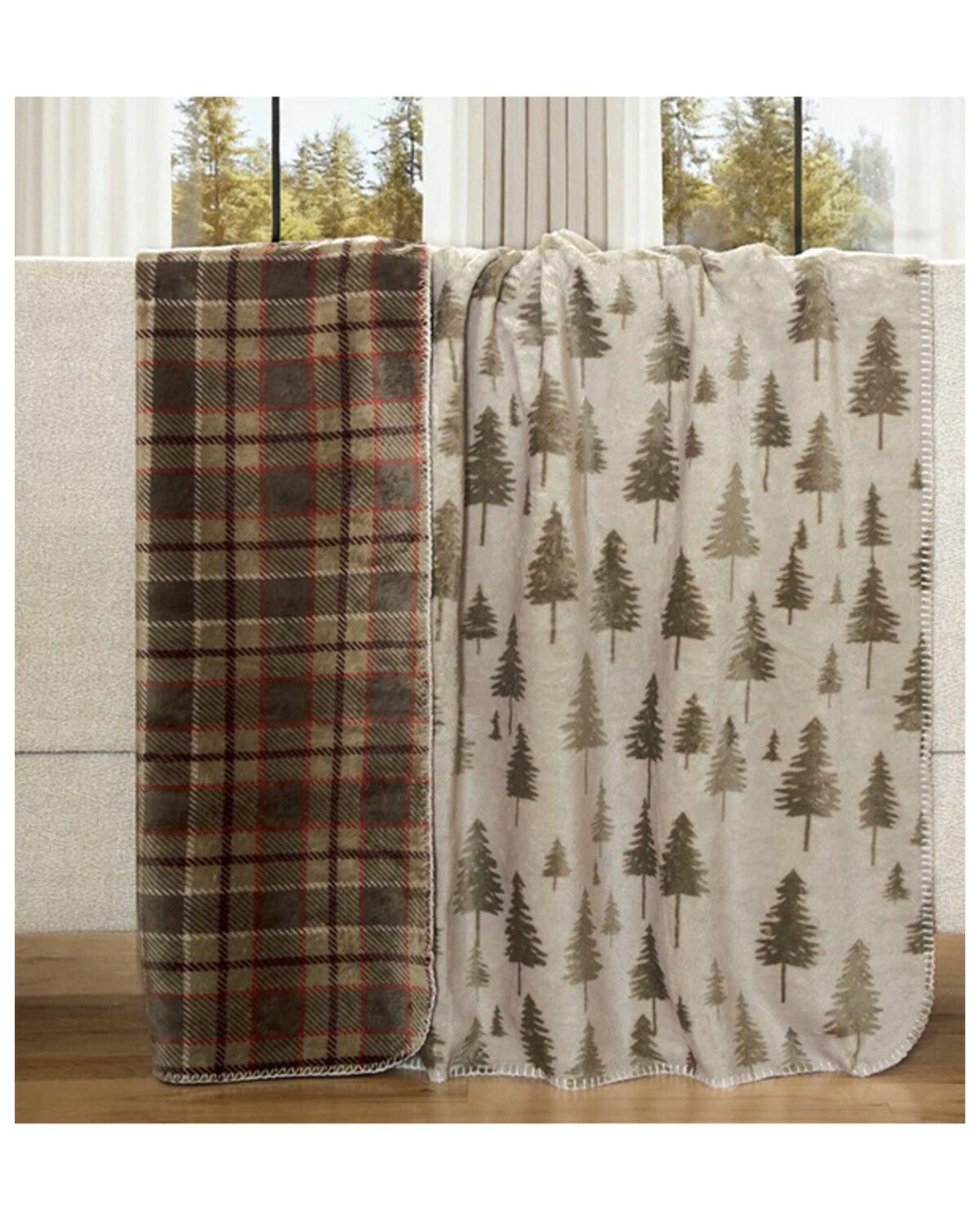 Fall Plains Double Sided Plush Throw | Cartsen's