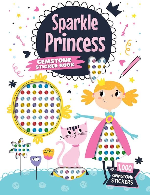 Sparkle Princess Gemstone Sticker Book | Fox Chapel