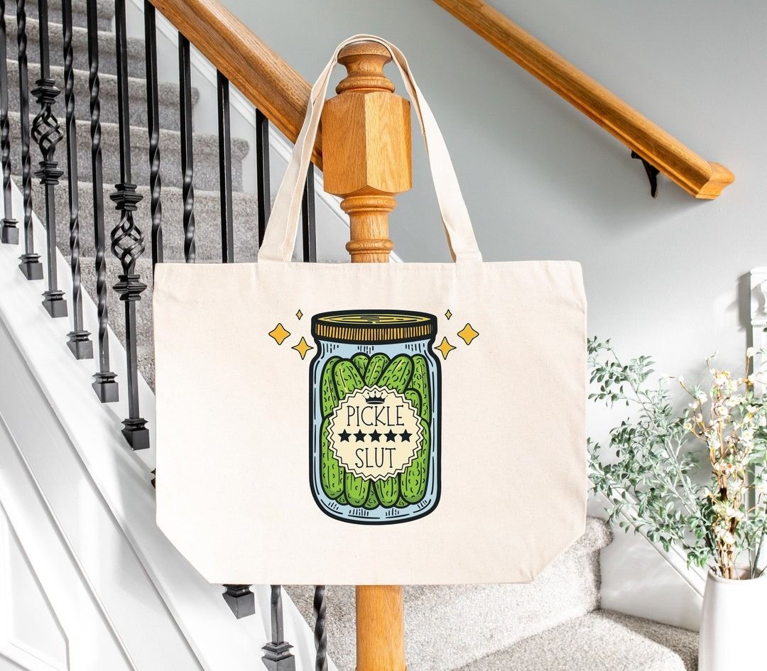 Pickle Slut Tote Bag Funny Gift for Pickle Lovers Women | Mugsby