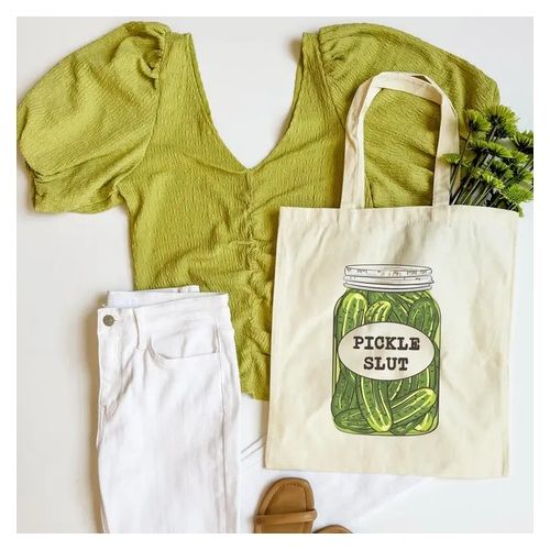 Pickle Slut Tote Bag Funny Gift for Pickle Lovers Women