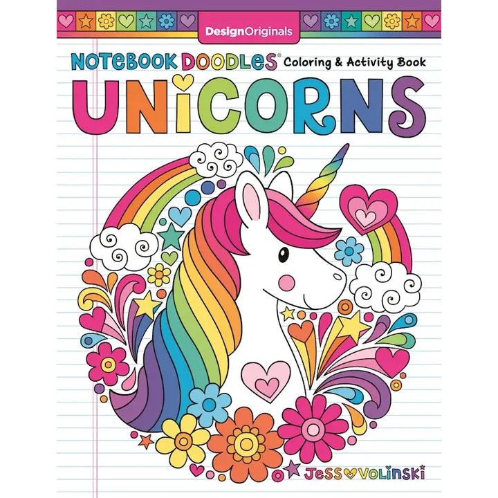 Notebook Doodles: Unicorns Coloring &amp; Activity Book