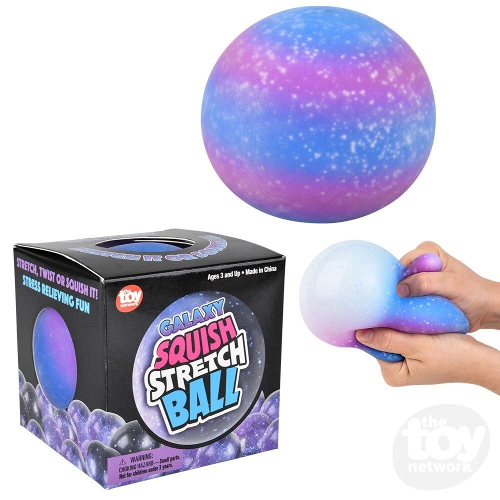 4" Squish and Stretch Galaxy Gummy Ball