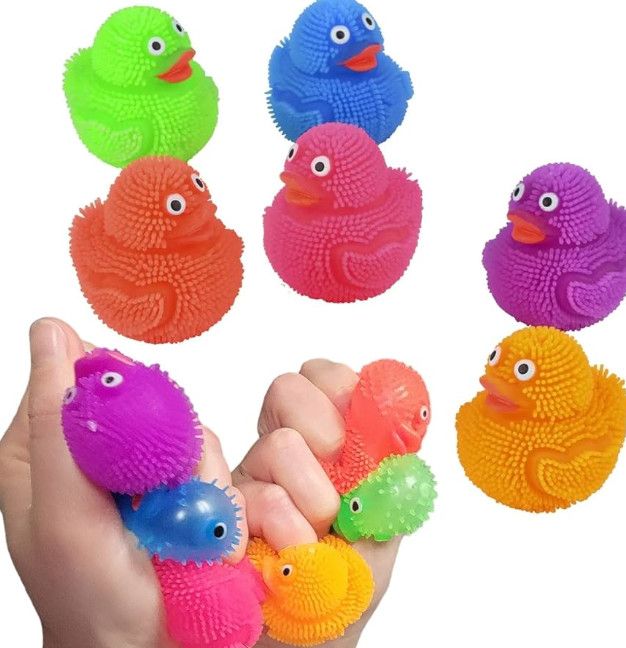 4" Ducky Puffer, Assorted Colors