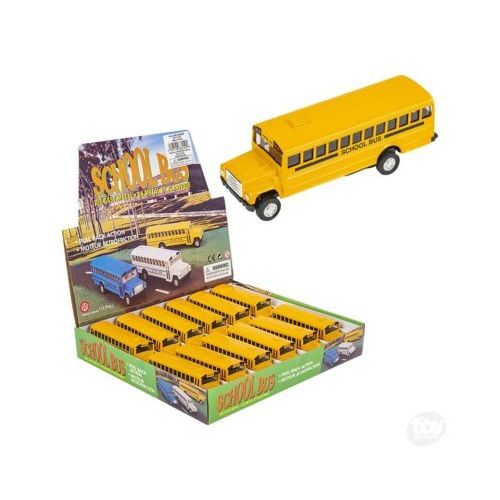 5" Diecast Pull Back School Bus