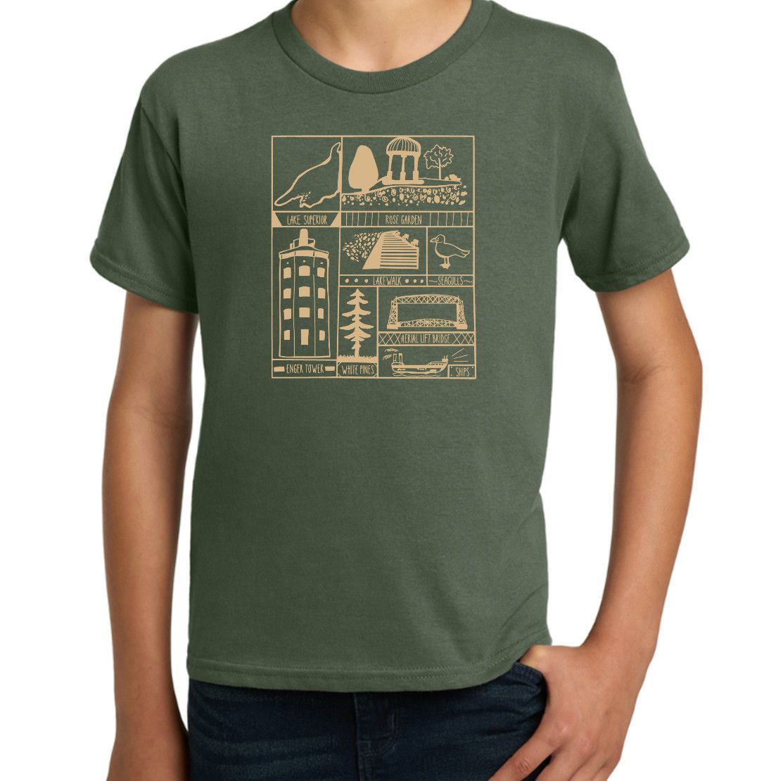 Youth - Icons Grid Tee