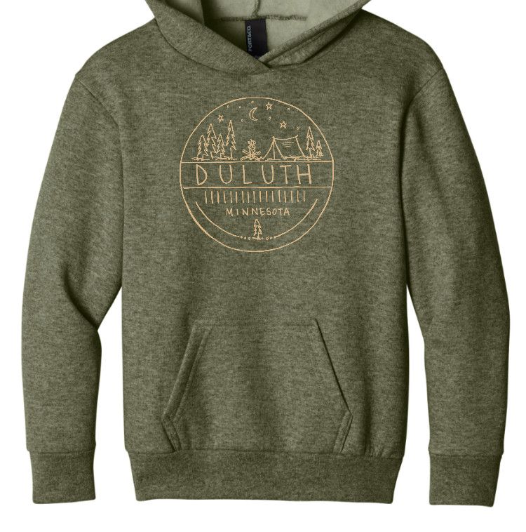 Youth - Duluth Camping Scene Hoodie