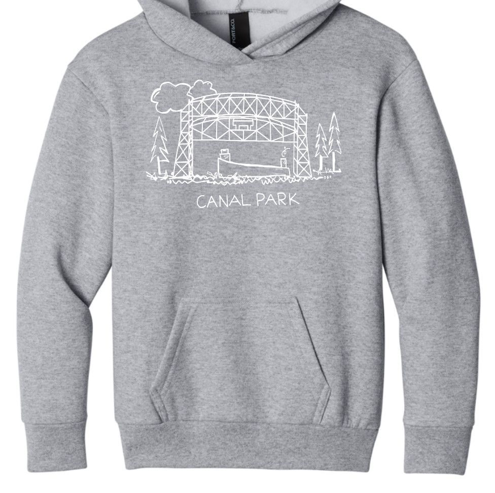 Youth - Canal Park Aerial Lift Bridge Hoodie Charcoal