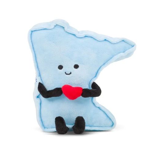 Minnesota State Stuffed Plushie with Heart | MN Gift | Plush