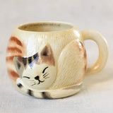 Folk Art Coffee Mug - Cat | Natural Life