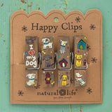 Happy Clips, Set of 4 - Heart My Dog