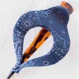 Boho Clip - Fabric Bandana Patchwork Indigo