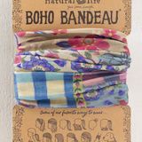 Full Boho Bandeau® Headband - Gingham Floral Patchwork