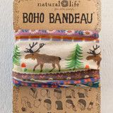 Full Boho Bandeau® Headband - Moose Borders