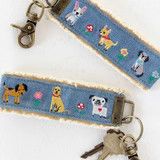 Embroidered Key Chain - Dogs | Natural Life
