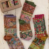 Boxed Boho Sock Set, Set of 3 - Neutral Floral | Natural Life