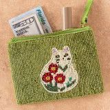 Beaded Coin Purse - Cat | Natural Life