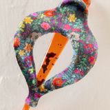 Boho Clip - Velvet Rainbow Garden Black