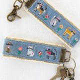 Embroidered Key Chain - Cats